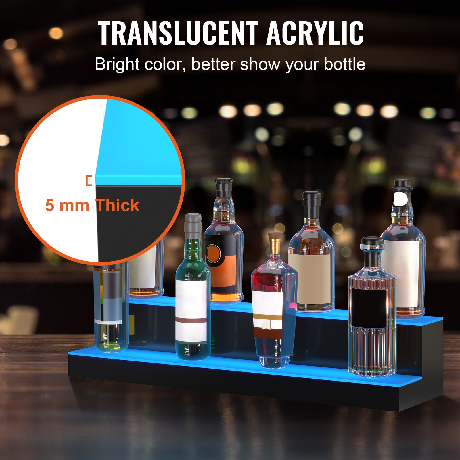 Led Lighted Liquor Bottle Display Shelf For Home Bar With Remote_voghion.com